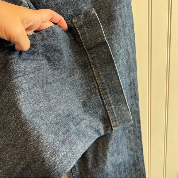 Theory Dark Blue Flare Jeans - Picture 6 of 8